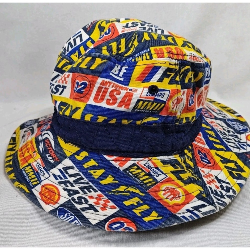 Born Fly Originals Men's Cap Multicolor Car Racing Theme Bucket Hat L/XL - Picture 9 of 9